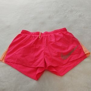 Nike DRI fit shorts hot pink orange